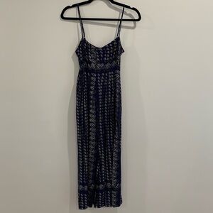 Urban outfitters blue boho jumpsuit with pockets S